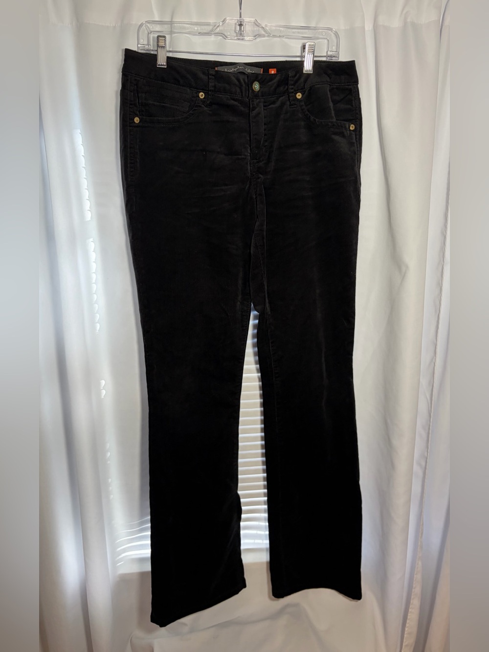 CHRISTOPHER BLUE Black Corduroy Pants size 8